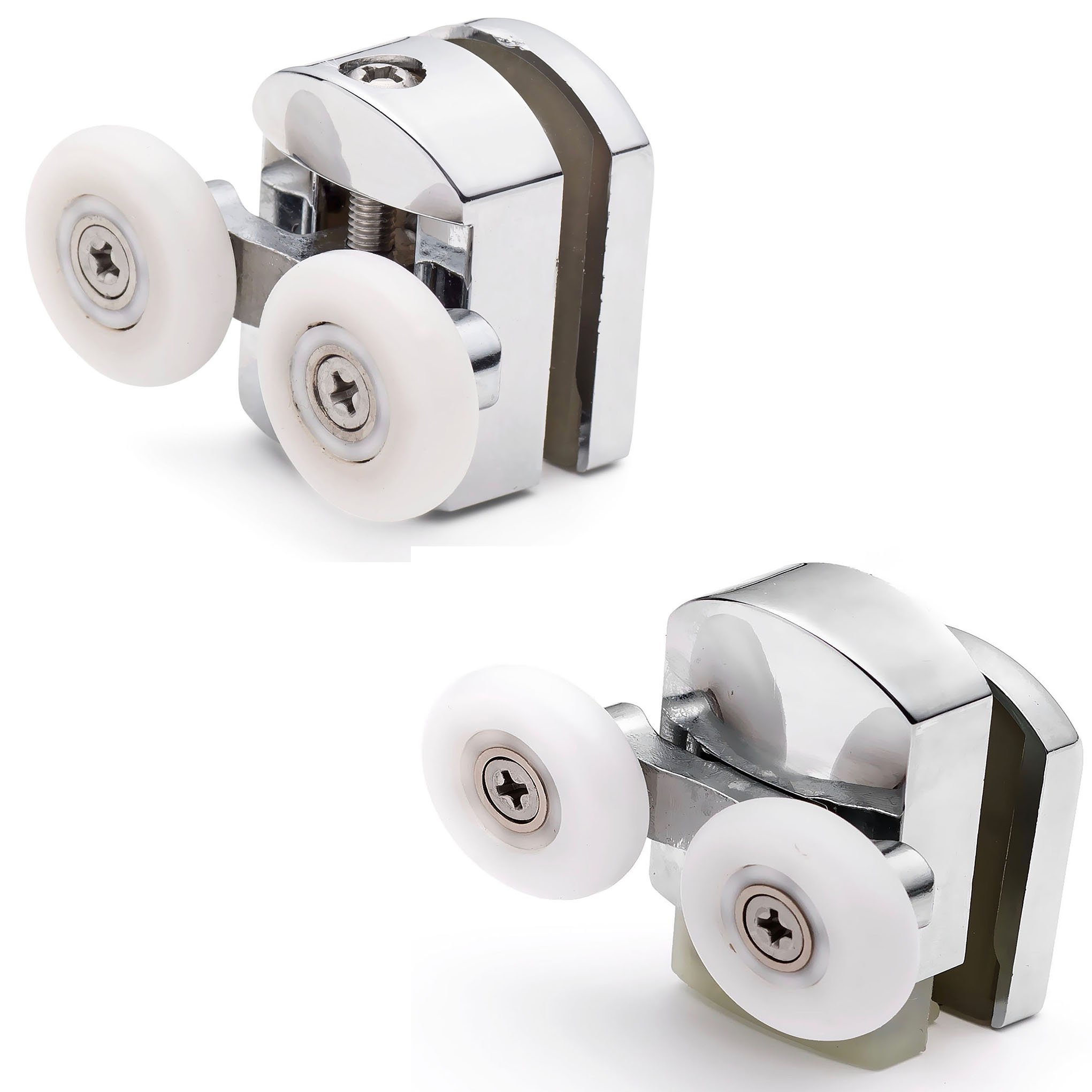 Set of 4  Shower Door Rollers/Runners/Wheels dia 23mm  L105 (2 Top and 2 Bottom)