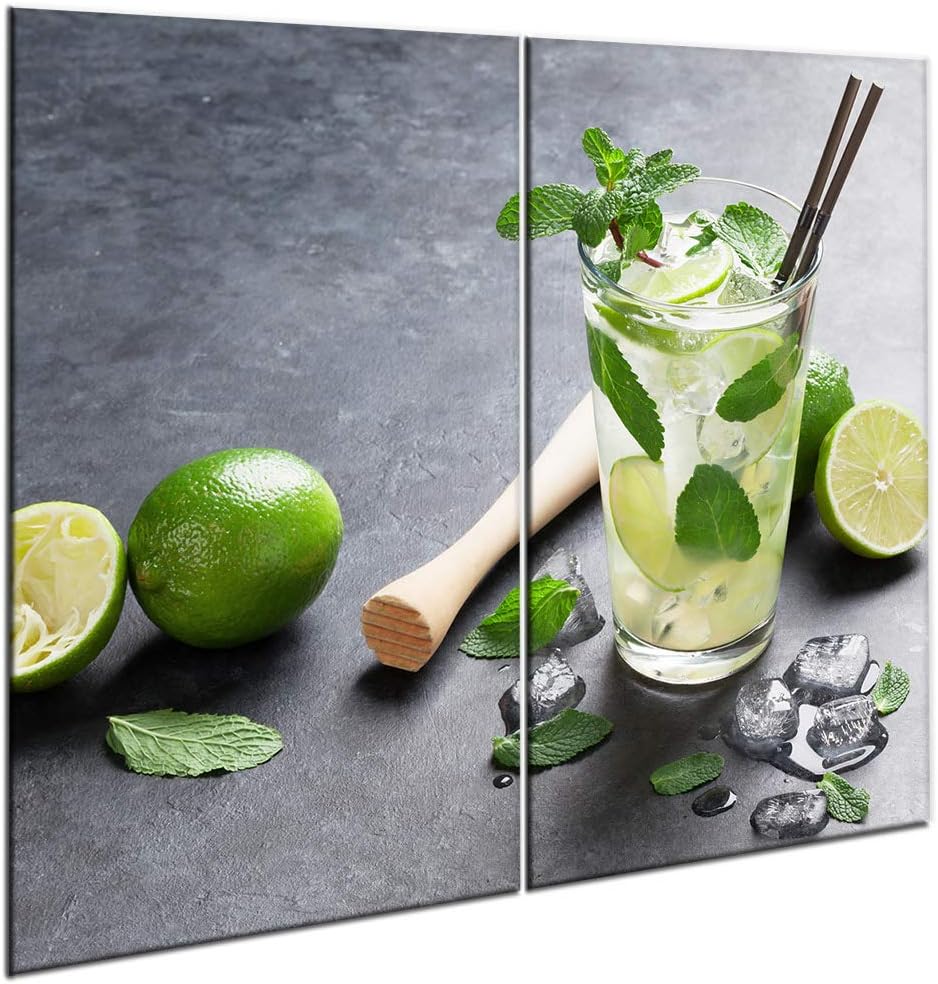 Ceramic Induction Hob Protector Cover 60 cm x 52 cm | Kitchen Wall Splashback | Large Chopping Board | Universal Tempered Glass Panel | Worktop Saver | Food Preparation | Sink Cover | by semUp