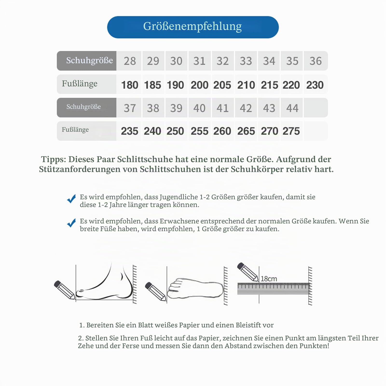 Unisex Schlittschuhe Eishockey Eislaufen für Erwachsende,Obermaterial Leder Edelstahlkufe vorgeschliffen Schlittschuhe,Optimaler Halt & bequemer Komfort für Anfänger und fortgeschrittene Skater