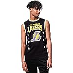 Ultra Game Men\'s NBA Official Super Soft Sleeveless Tank Top Muscle T-Shirt, Los Angeles Lakers, Black, Large