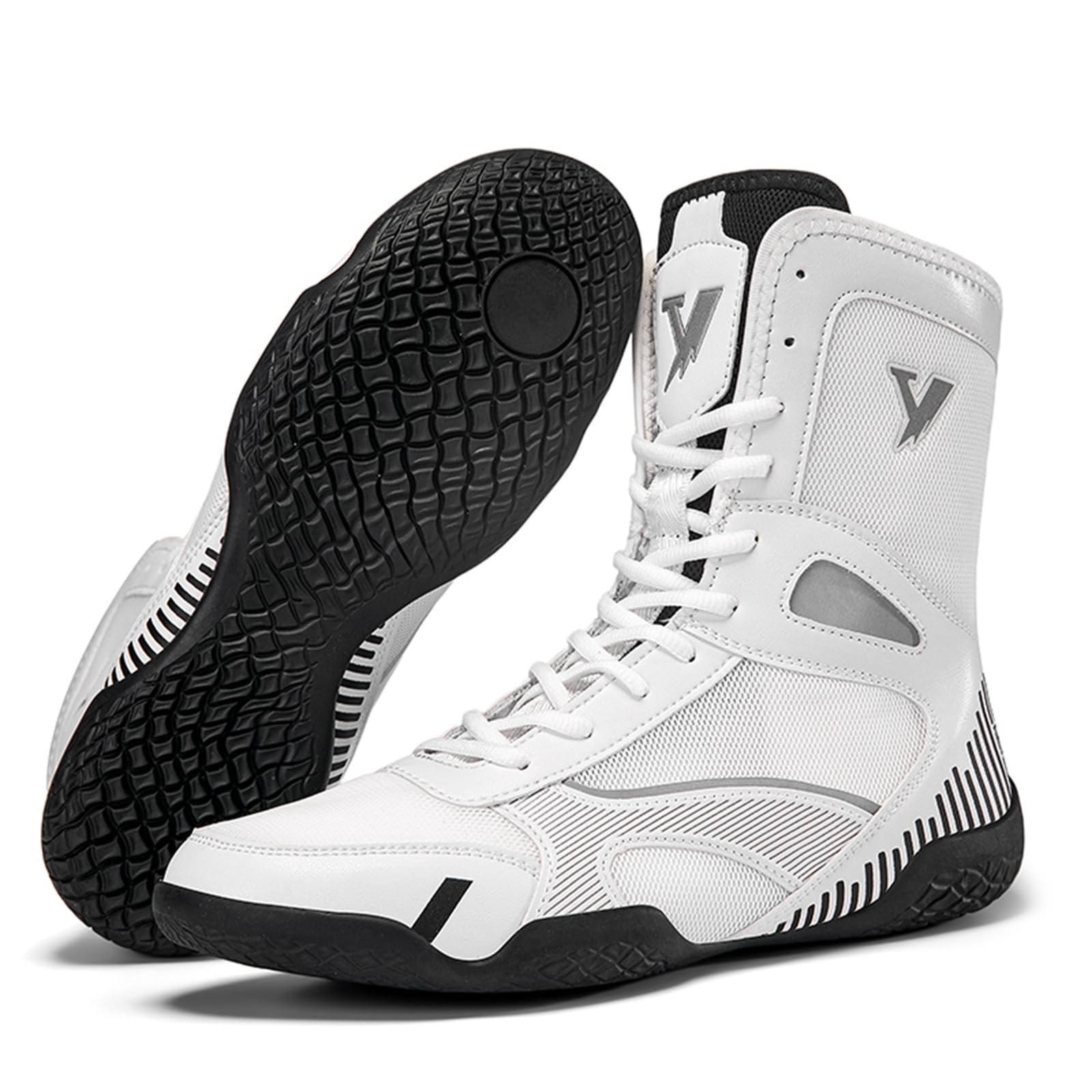 Zapatillas Lucha Boxeo Hombre Botas Interior Entrenamiento Combate
