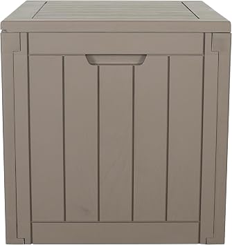 BTEXPERT Indoor Outdoor Storage Box, 30 Gallon Resin Deck Container for Package Delivery Patio Furniture Cushions Garden Tools Pool Sports Equipment UV Resistant Waterproof Lockable