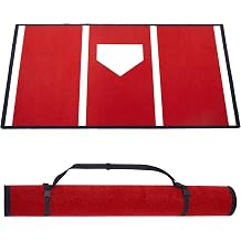 Baseball & Softball Hitting Mat, 6.5x4Ft Batting Mat for Training