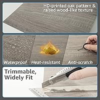 Vista 5 de Art3d - Azulejos de vinilo autoadhesivos despegar y pegar 30 unidades, 30,5 x 30,5 cm, Suelos impermeables para cocina, comedor, dormitorios