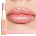 Oulac Shine Pink Lipstick for Women, 2 in 1 Glossy Light Pink Tinted Lip Balm, Hydrating Lipstick for Dry Lips, Moisture Shine Juicy Finish Vegan 2.2g/0.07oz (22)