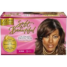 Soft & Beautiful No-Lye Creme Relaxer System, Ultimate Protection, Super
