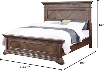 New Classic Furniture 00-658-200 Mar Vista Bed, California King, Walnut
