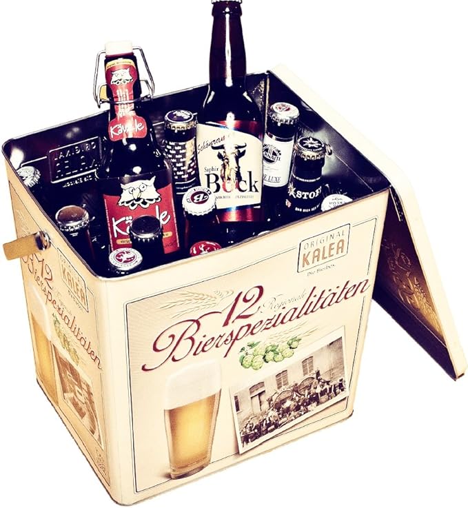 KALEA BierBox Metallbox mit 3DPrägung Bierspezialitäten