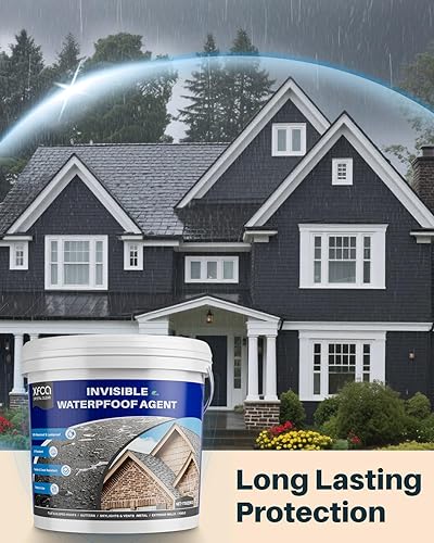 Miniatura 7 de Sellador impermeable transparente, revestimiento impermeable transparente de 175 onzas, agente invisible a prueba de agua líquido para techos,