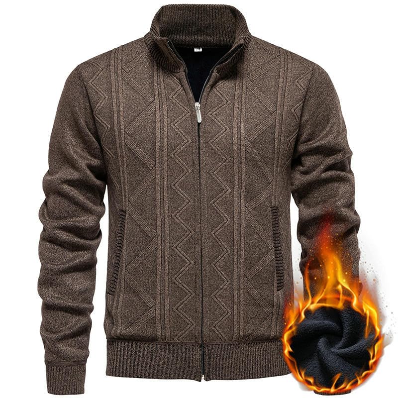 Chaqueta de punto con cremallera: estilo ocio masculino para tardes de invierno 4
