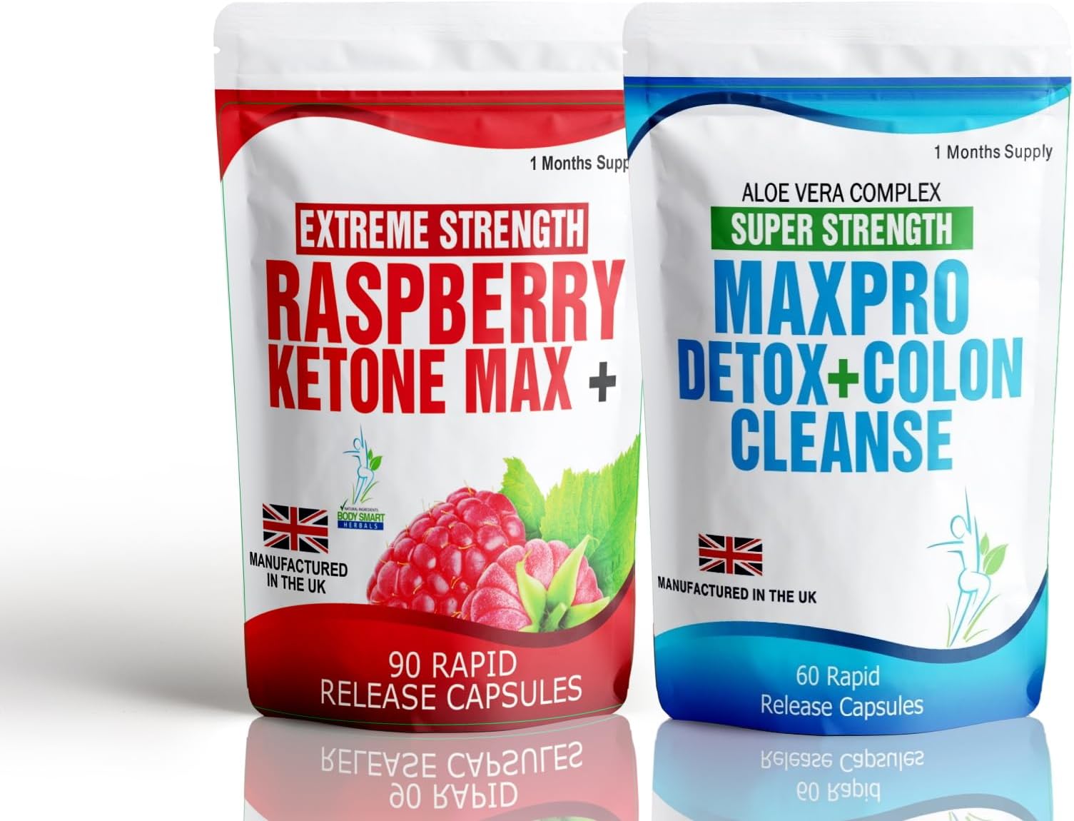 90 Raspberry Ketone Fast Release Capsules Plus 60 Aloe Vera Colon Cleanse Weight Loss Diet Pills Free Meal Plan and Dieting Tips