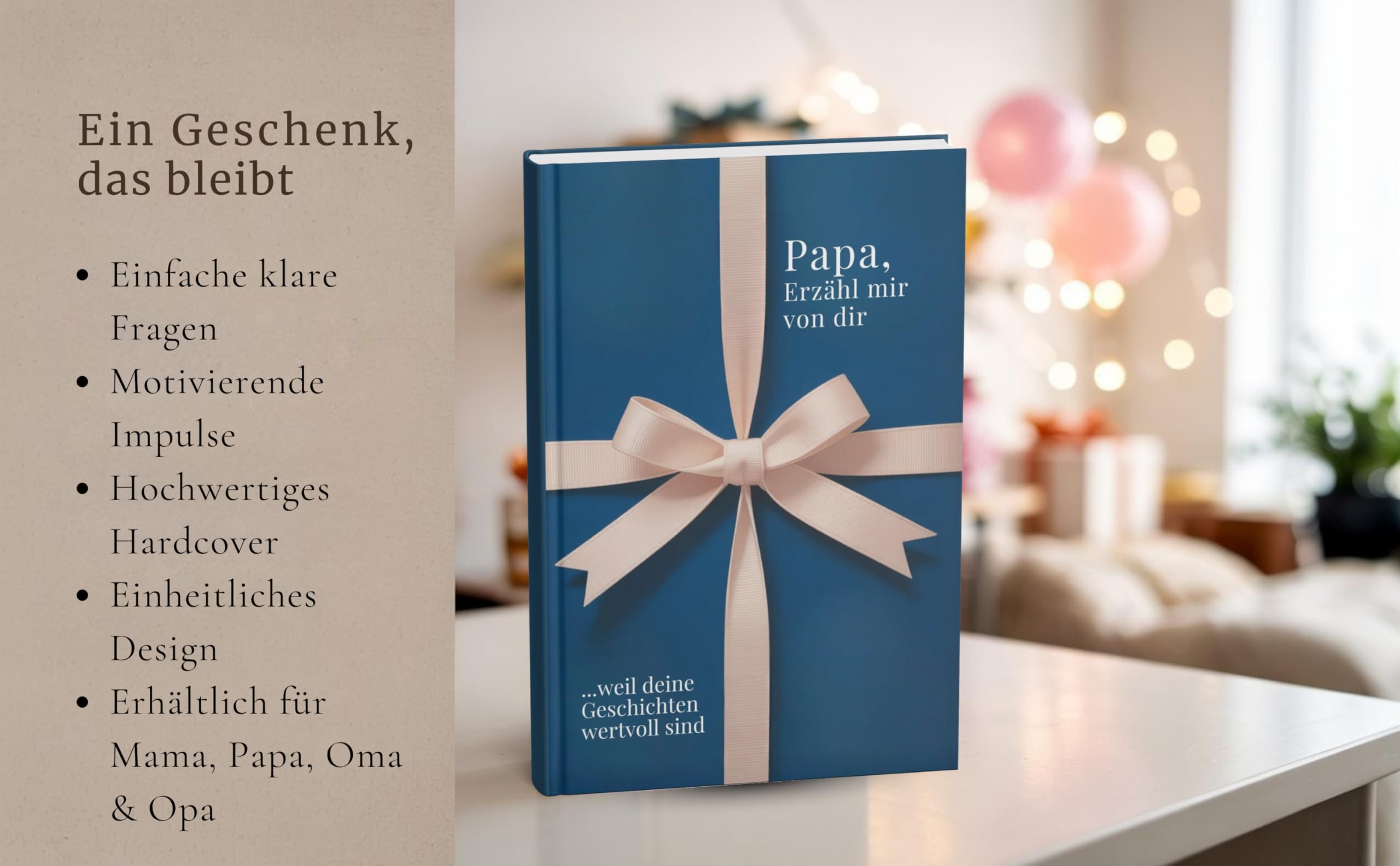 Papa, erzähl mir von dir - Das Papa Geschenk Buch: Das Ausfüllbuch für Papas zu Vatertag, Geburtstag, Weihnachten oder einfach so mit Platz für ... Zeit (Erzähl mir von dir – Das Geschenk-Buch)