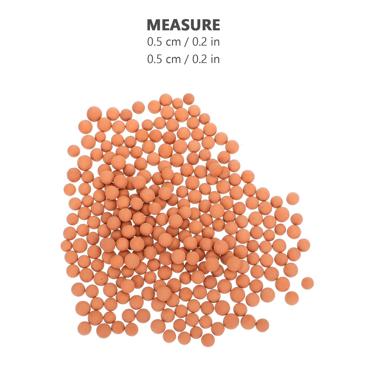 GALPADA Pierres de Céramsite pour Jardinage Hydroponique, Granulométrie Grosse et Petite, Couleur Terre Cuite, Paquet 1000g, Sol Drainant pour Pots de Fleurs, Culture sans Terre