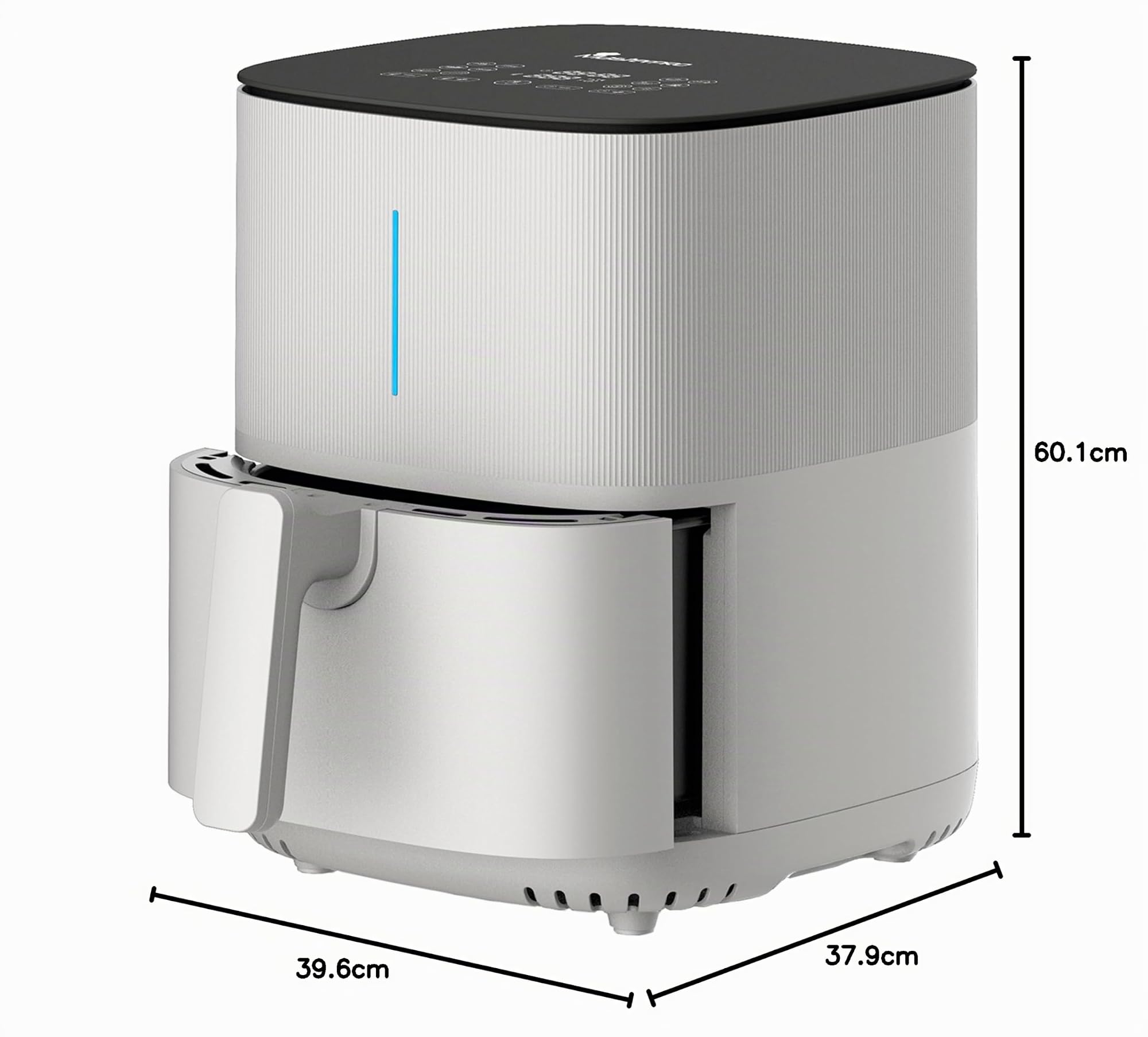 MasterPro I-ROCKET 500 - Freidora de Aire 1500W 5L - 12 Programas - App & WiFi Control - Revestimiento Antiadherente - Recetario Online