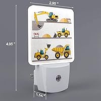 Vista 2 de Juego de 2 luces nocturnas con sensor automático LED de atardecer a amanecer, lámpara de sensor enchufable para dormitorio, baño, cocina, pasillo