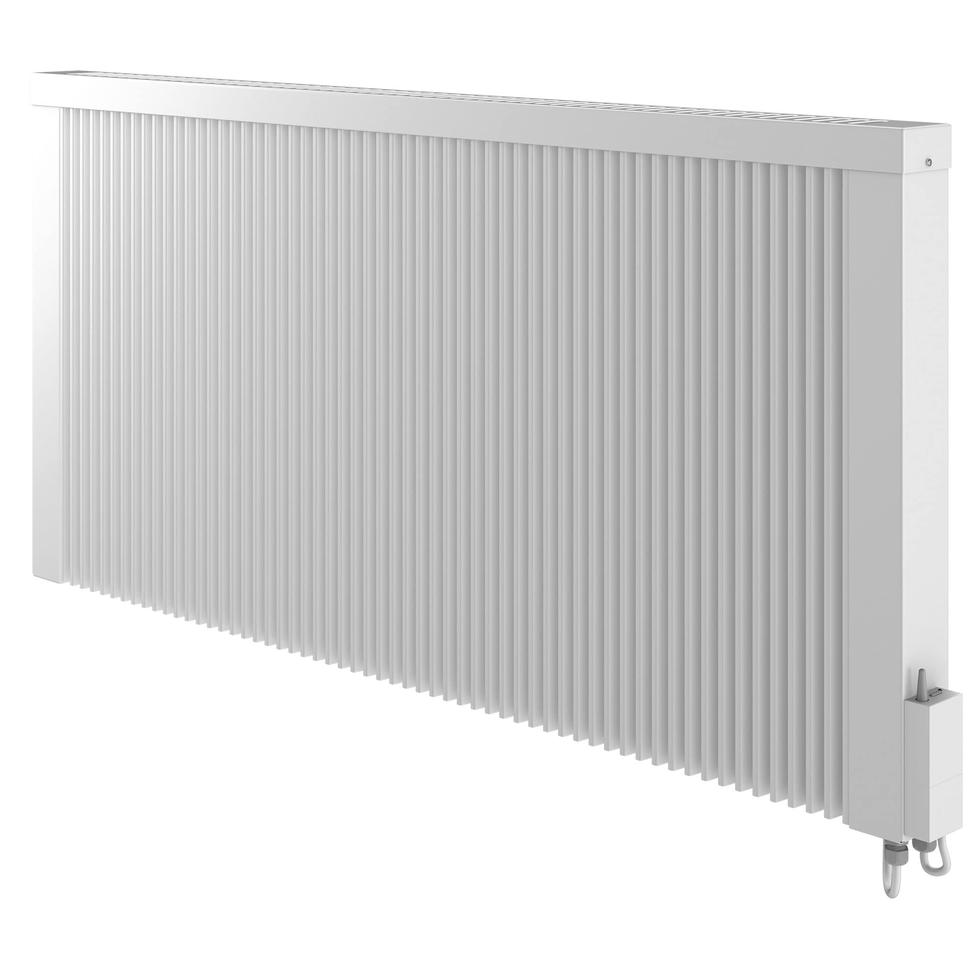 Elektro Heizung mit Keramikkern 1500 Watt - Energiesparender Elektroheizkörper mit Funkmodul Verzinkt Wandmontage für Räume von 13 bis 17 qm Made in Germany
