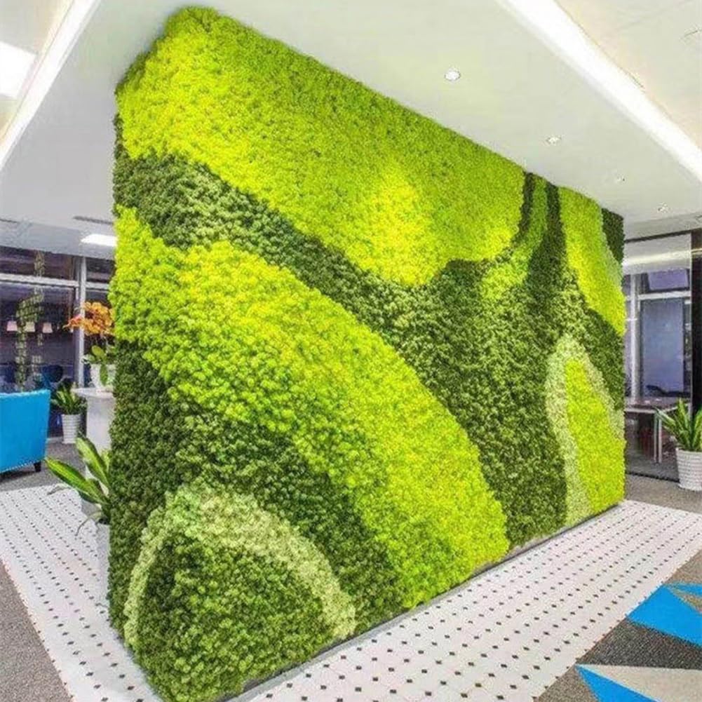 ECYC Ltd 52.9 OZ Fake Moss Preserved Simulation Artificial Moss Grass Artificial Reindeer Moss Craft Moss for Arts Floral Project, Terrariums, Fairy Gardens, Wedding Centerpieces, Wall Decor