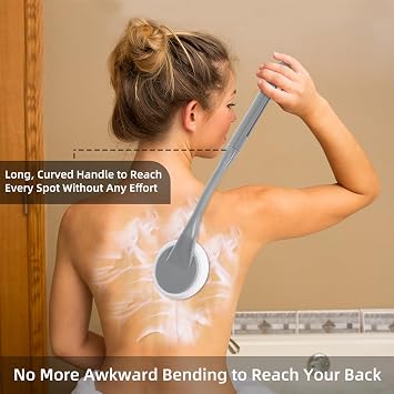 Lotion Applicator for Back, 52CM Back Cream Applicator, Cream Applicator for Back, Easy Reach and Washable, Back Moisturiser Applicator
