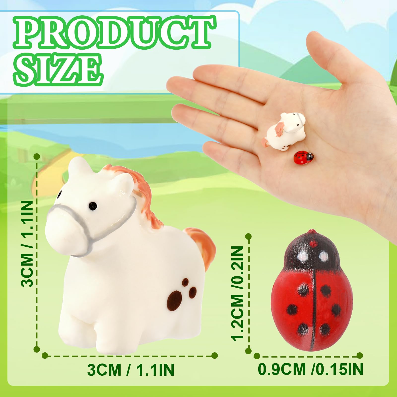 DTOFOOT 56 Pcs Mini Resin Animals Tiny Farm Animals Resin Ducks Cats Turtles Frogs Mini Animals Figures to Hide Mini for Fairy Garden Accessories House Decor Aquarium Ornaments