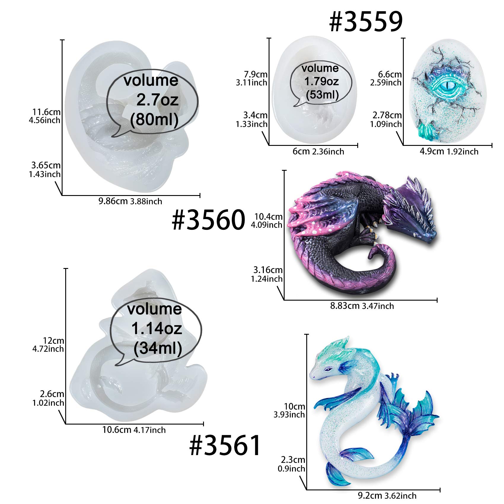 Musykrafties Süße Tier-Silikonformen – 17-teiliges Set Für Harz-Schmuck, Epoxid Gießen, Ohrringe, Anhänger