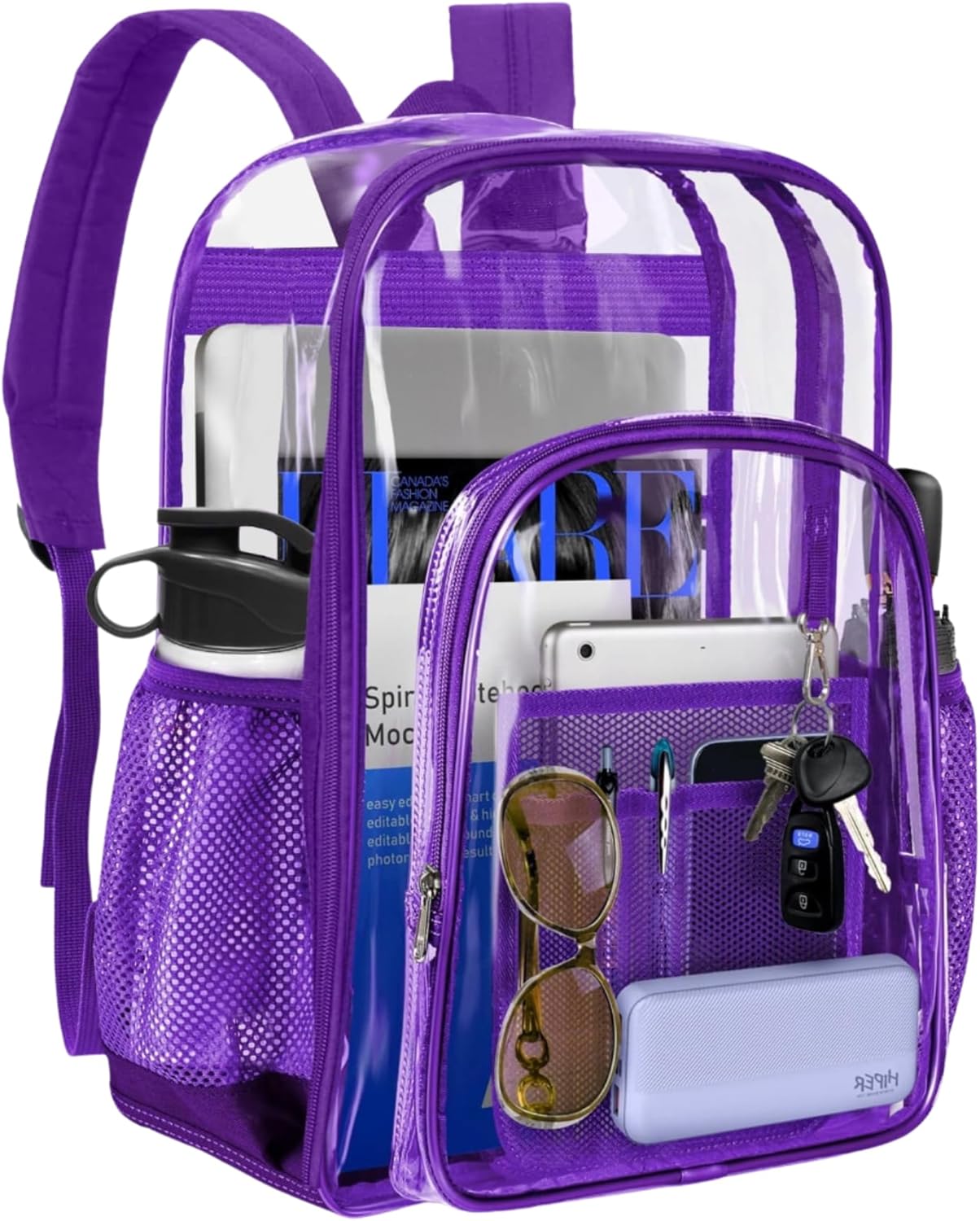 Generic Clear Backpack Heavy Duty PVC Transparent