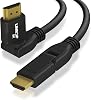 LINKUP - Ultra High-Speed HDMI 2.1 8K Cable 360° Swivel Angle Connector | DSC HDR UHD Digital Video Cord – Tough 28AWG 48GBs | 10K 8K 5K 4K 2K 1080 | Compatible with Apple Xbox PS5 Samsung -3ft