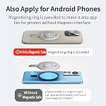 Adaptateur magnétique de sécurité compatible avec Insta360 Débit 2 Pro, Base de montage de téléphone magnétique pour Insta360 Débit 2 Pro Gimbal portable, Téléphones cellulaires Adaptateur de module magnétique Accessoires de stabilisateur Gimball