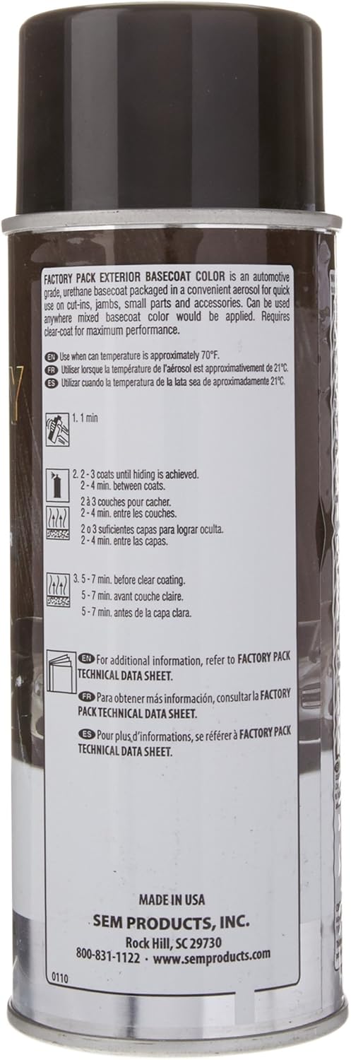 SEM 19193 Polished Gray Metallic Factory Pack Aerosol - 12 oz.