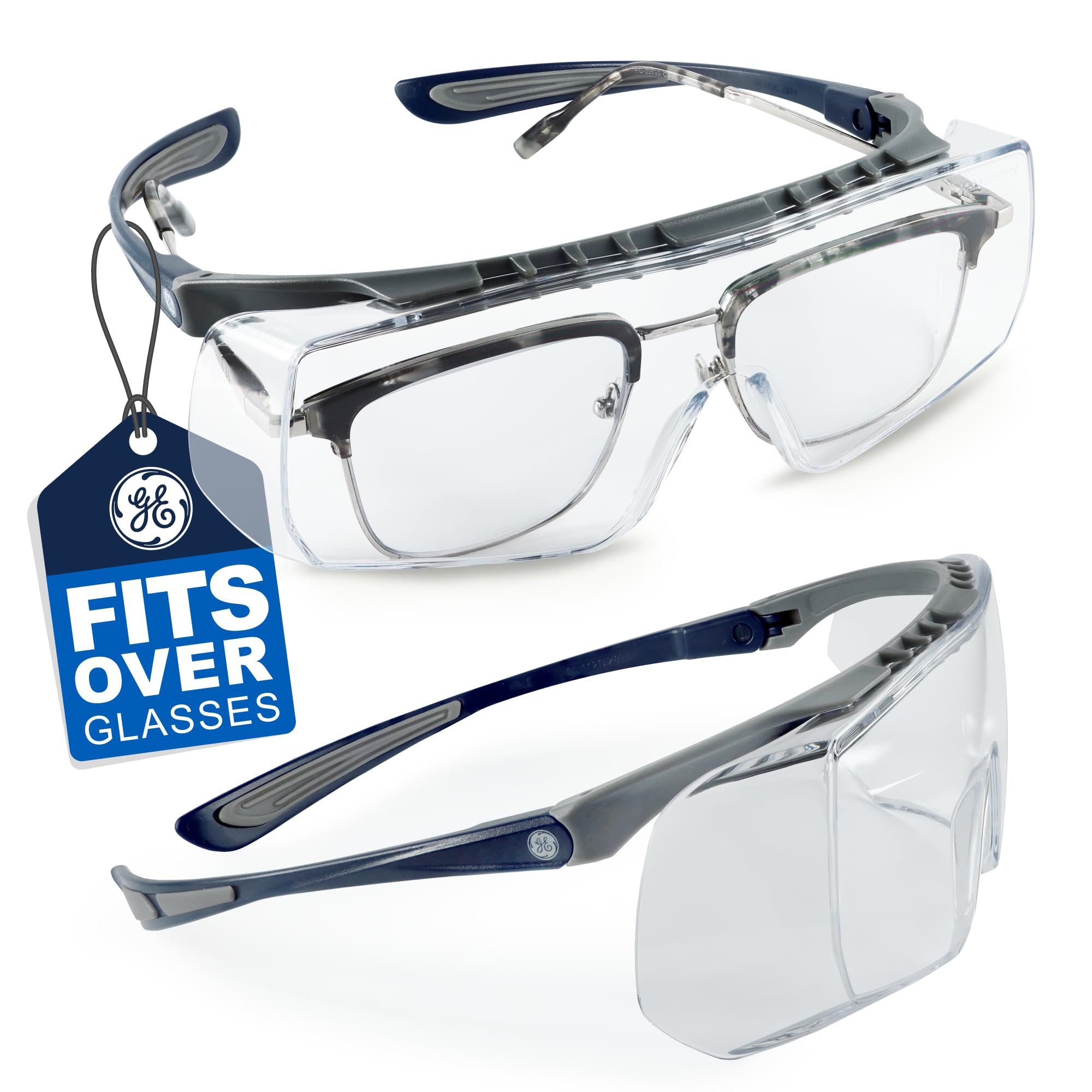 GE Over Glasses Safety Glasses - Prescription Eye Protection -8