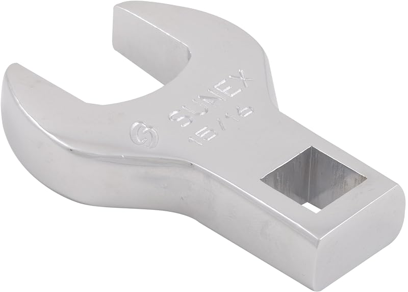 Chave Crowfoot Jumbo Sunex Tools 97730A, Boca Aberta de 23,8 mm, Acionamento de 12,7 mm (1/2 pol.), Aço-Liga CRV