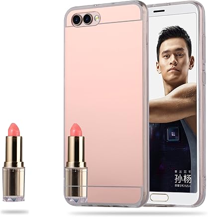 LXHGrowH Funda Espejo Silicona Gel TPU para Huawei Y5 2018 / Huawei Honor 7S Color Rosado LXHGrowH Funda Espejo Silicona Gel TPU para Huawei Y5 2018 / Huawei Honor 7S Color Rosado