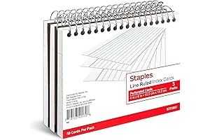 Staples Index Cards Spiral Bound: Empowering Organization and Clarity