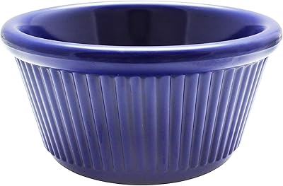 Thunder Group Fluted melamine ramekin collection 4 oz, 3 3/8