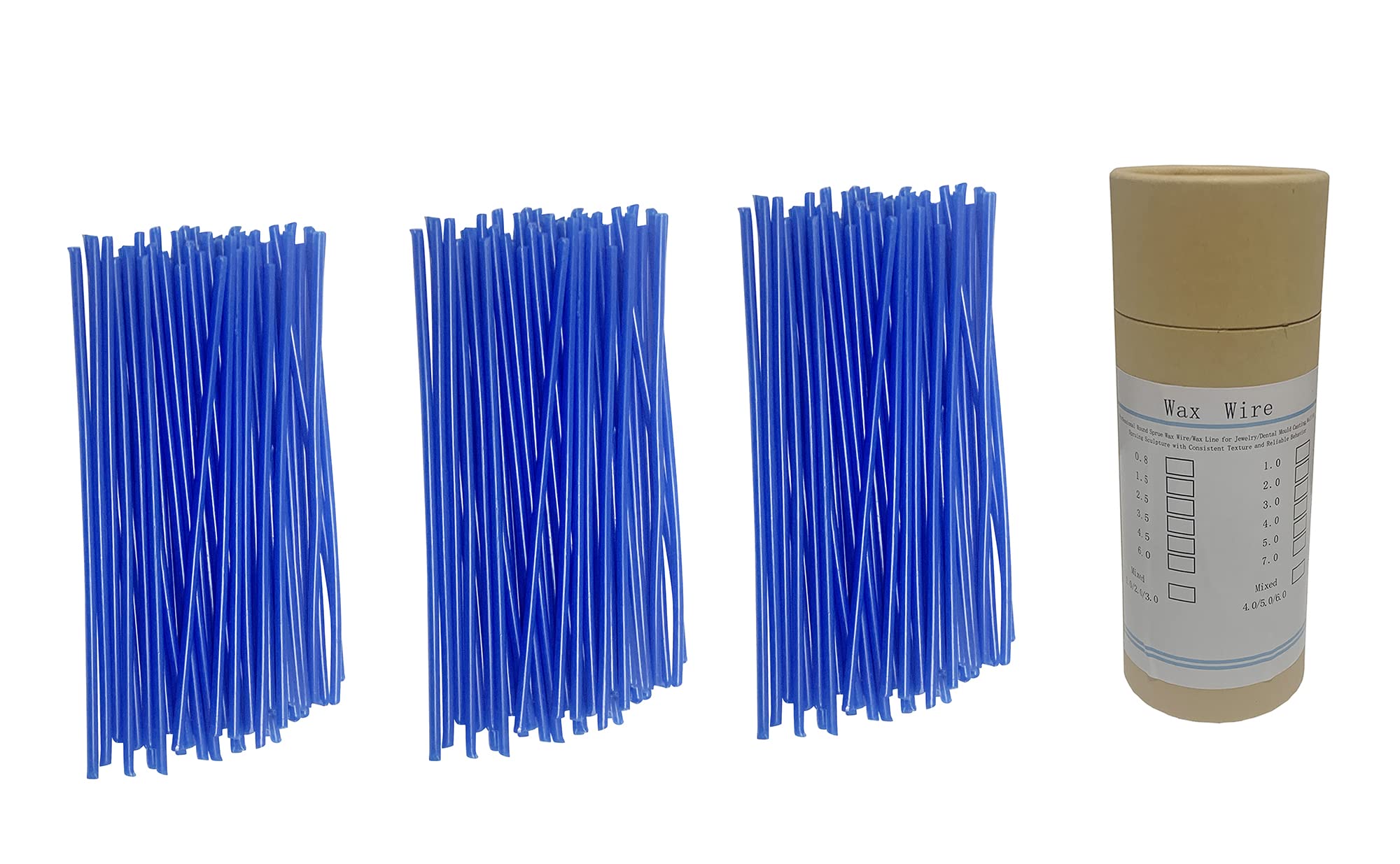 Cire pour moulage dentaire de bijoux en lot de 3 sachets de 0,8 à 7,0