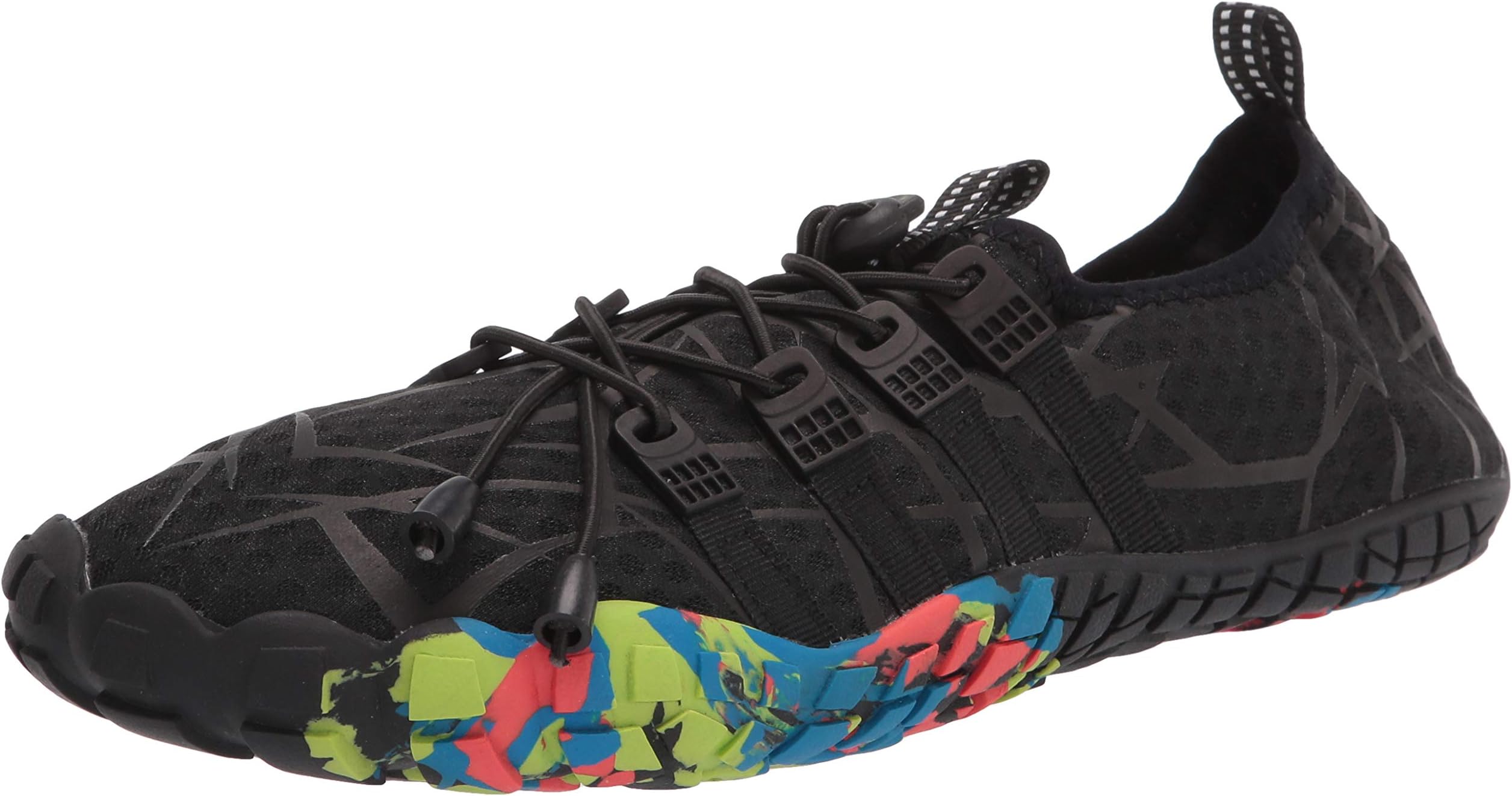 LINGTOM Mens Womens Aqua Water Shoes Beach Pool Running Hiking Shoes Quick Dry Barefoot Sports Exercise for Walking Swimming Diving Surf Yoga，Black 13.5 M US Women / 12 M US Men