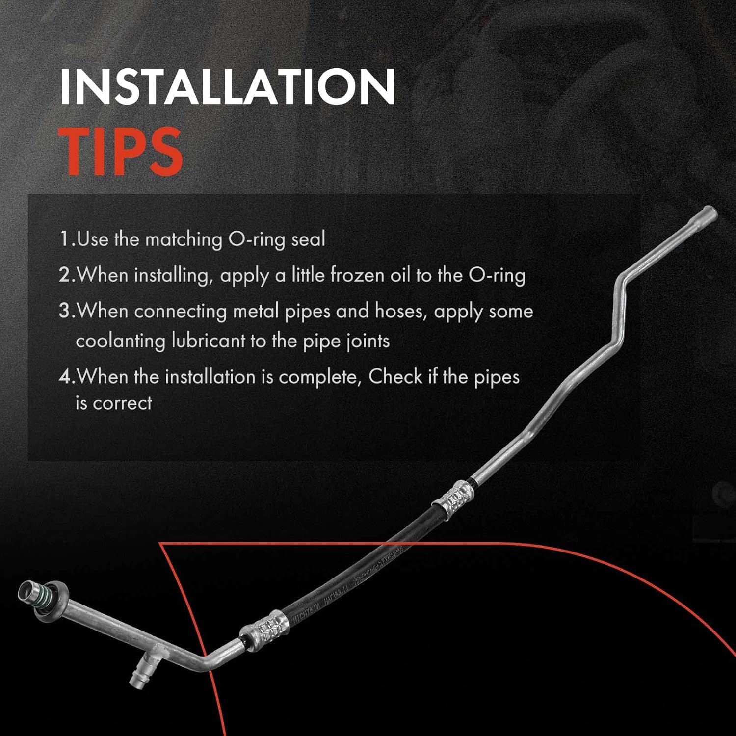 A-Premium A/C Liquid Line Hose Assembly Compatible with Jeep Wrangler, TJ, 1997 1998, 2.5L 4.0L, Condenser to Evap, w/o Orifice Tube