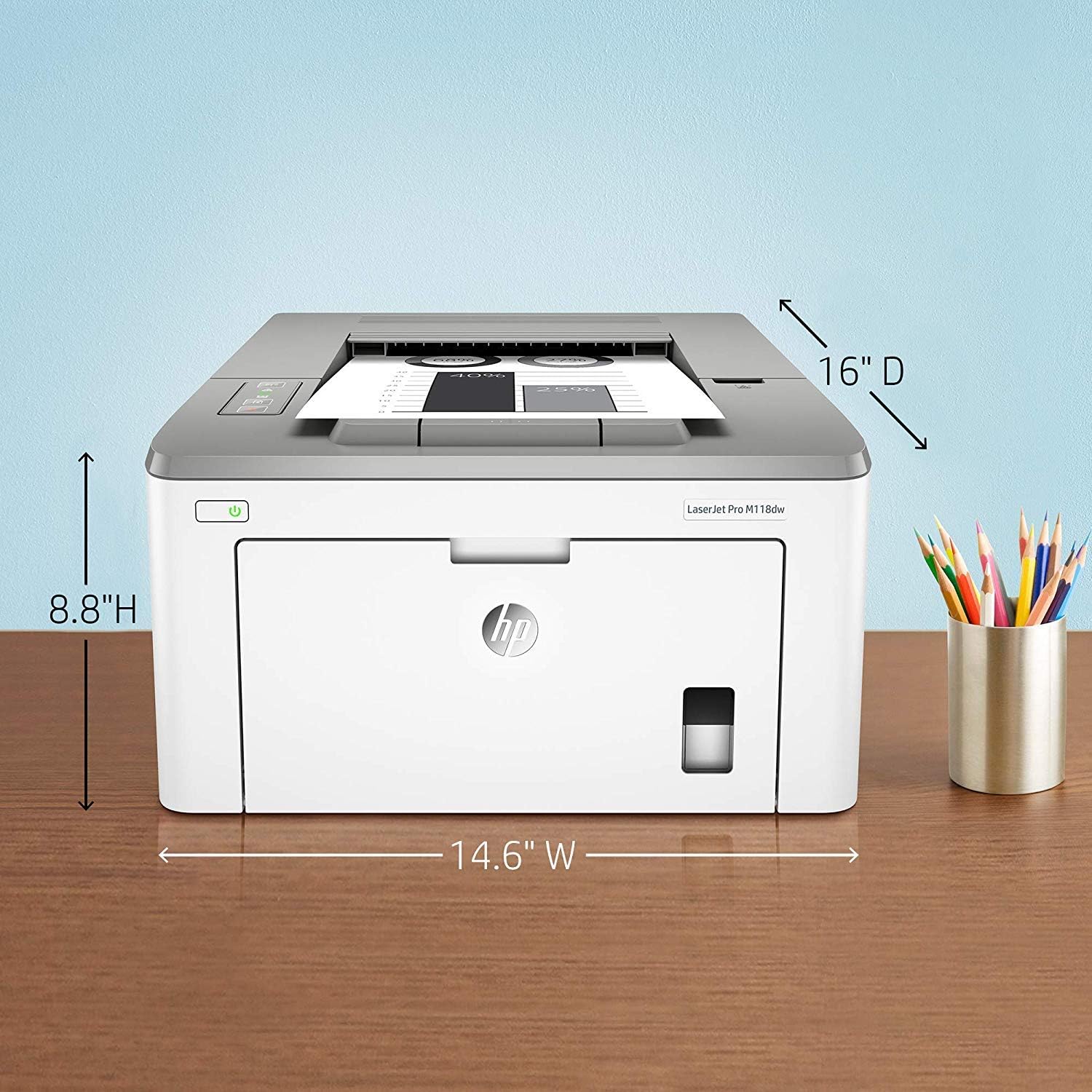 Amazon.com: HP Laserjet Pro M118dw Impresora láser monocromática  inalámbrica, impresión automática a dos caras, impresión móvil, funciona  con Alexa (4PA39A) : Productos de Oficina