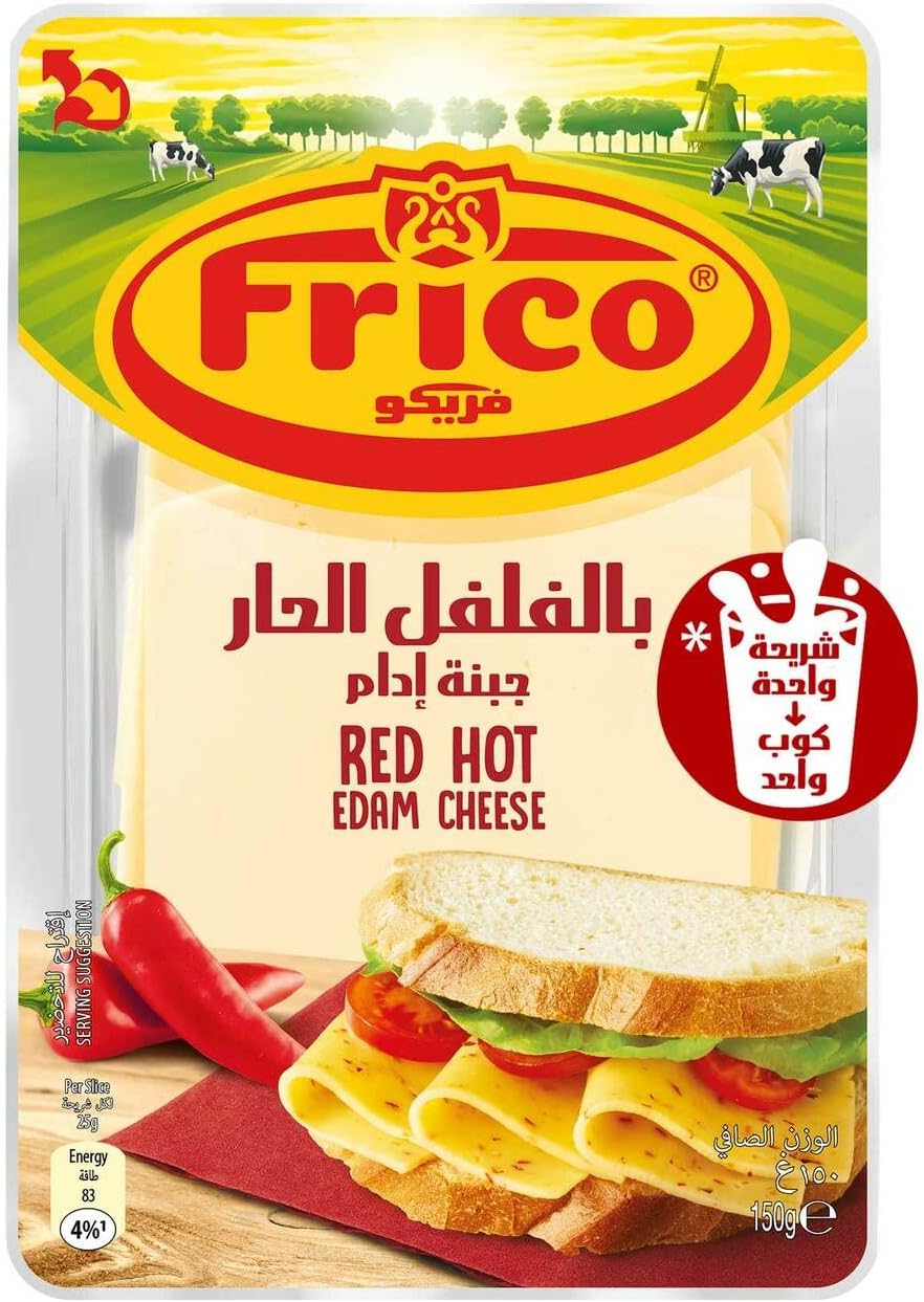 Frico Edam Red Hot Dutch Cheese Slices 150g