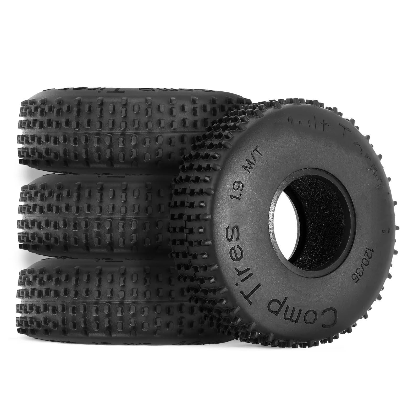 RC Car Repuestos Kit para TRX4 para SCX10 para Pro para Capra para Gen8 VS4-10 1/10 RC Crawler para Rock para Buggy 120 * 35 Mm Neumático De Rueda Multiterrenos 1,9"