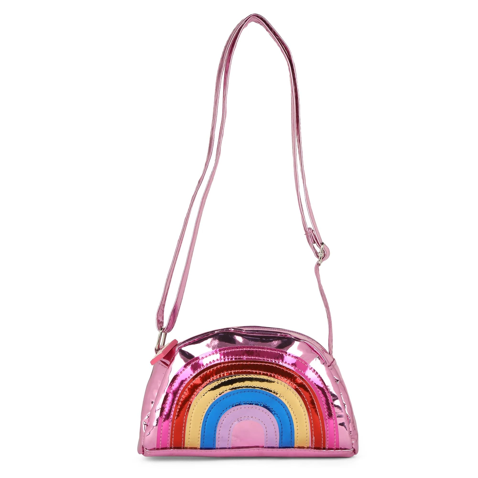 HL MOB Shiny Rainbow Sling For Women And Girls Designer Bags for Makeup Pouch-image-17