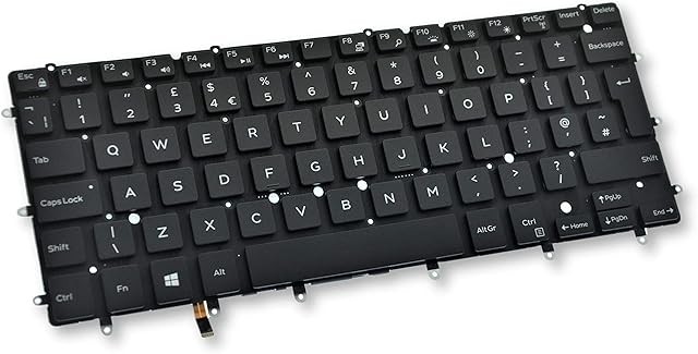 Dell Inspiron 15 7547 7548, XPS 13 9343 9350 9360 UK English Backlit Keyboard 7DTJ4
