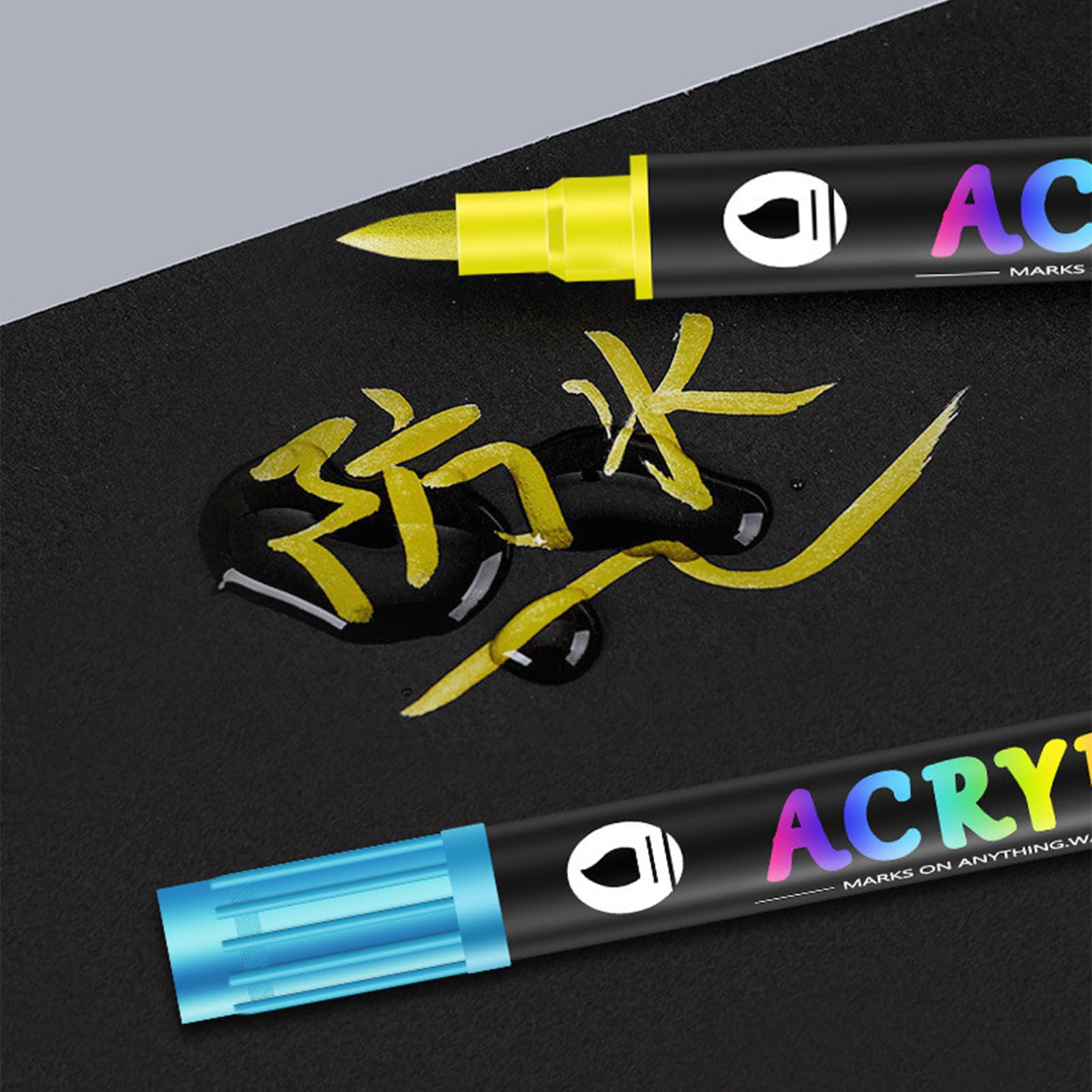 Zestaw markerów akrylowych z podwójną końcówką do