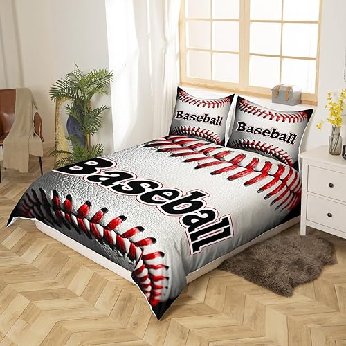 Miniatura 8 de Manfei Juego de funda de edredón de fútbol americano, tamaño Queen, funda de edredón de fútbol neón con 2 fundas de almohada, juego de ropa de cama