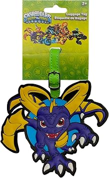 بطاقة هوية الأمتعة Skylanders Swap Force - بطاقة حقيبة سفر وعربة للأطفال بتصميم شخصية Skylanders