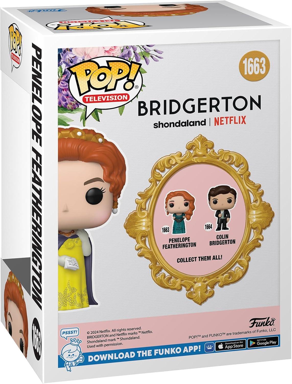 Funko Pop TV: Bridgerton - Penelope Featherington - 1/6 Odds for Rare Chase Variant - Collectable Vinyl Figure - Gift Idea - Official Merchandise - Toys for Kids & Adults - Drama Fans