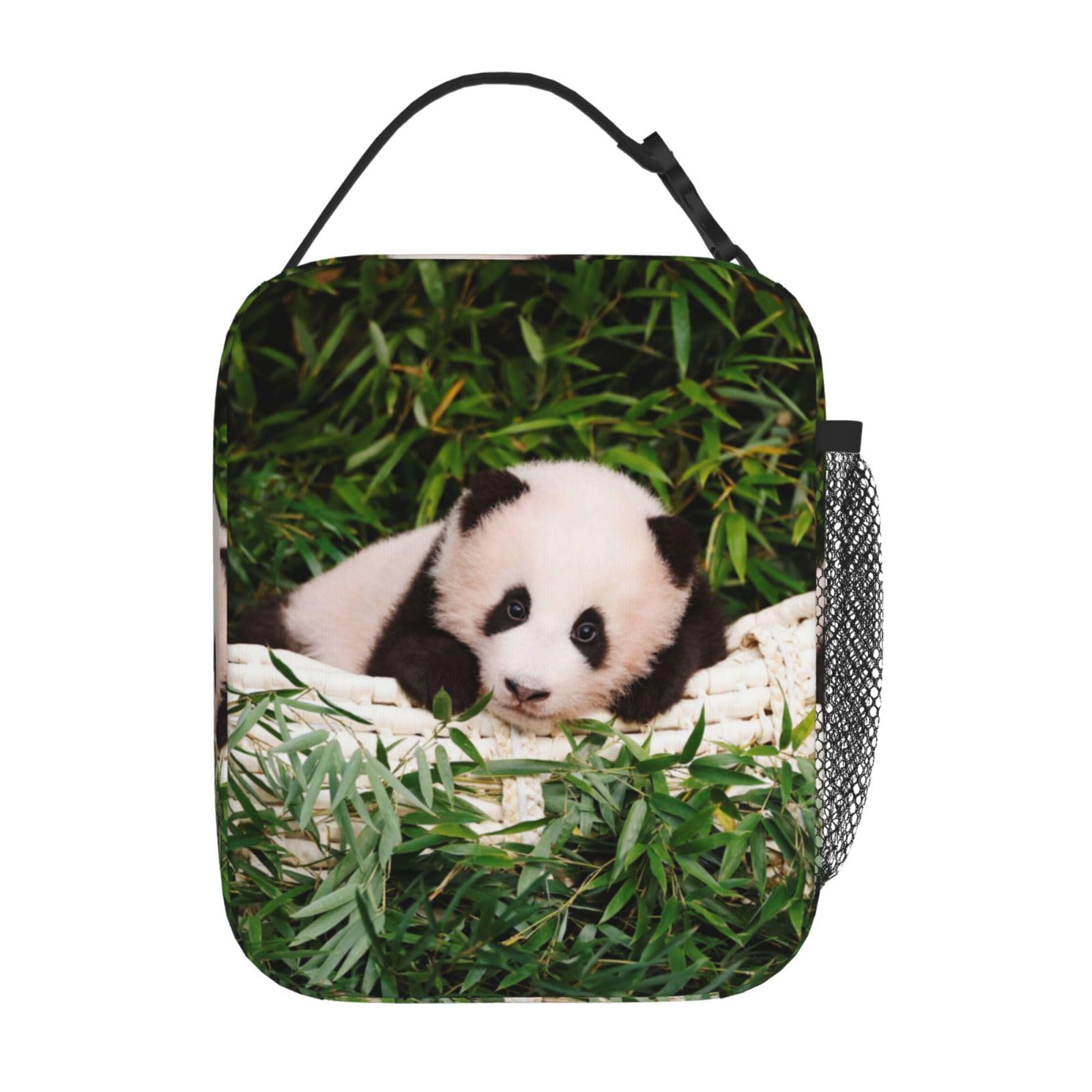 Borsa Pranzo Termica Con Simpatico Orso Panda: 5,7L, Impermeabile, Tracolla Regolabile - 6