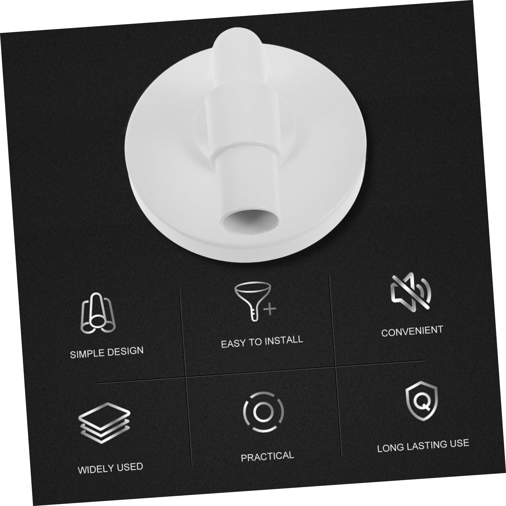 YARNOW Lot De 4 Plaques Décumoire pour Aspirateur De Piscine Adaptateur Coudé en Plastique