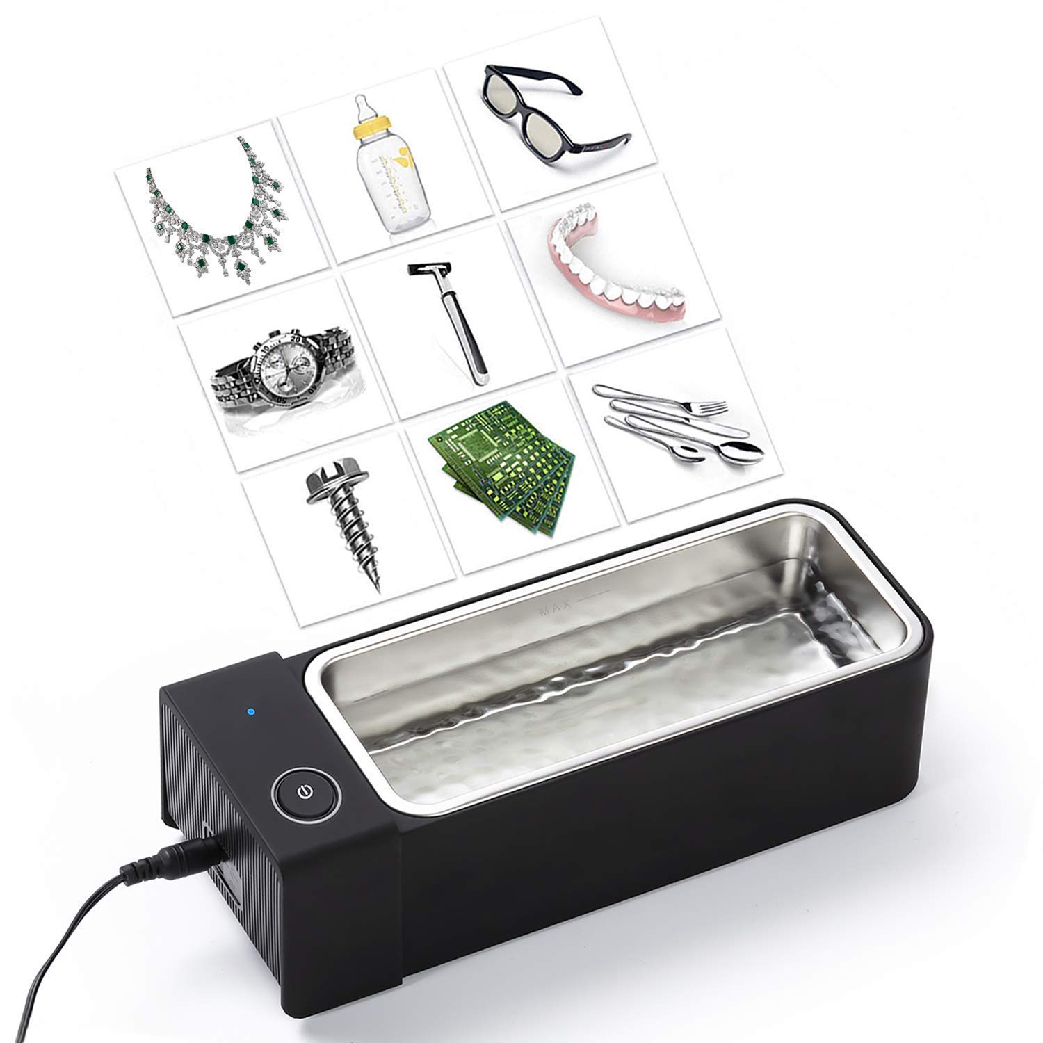 Ultraschallreiniger, For Brillen, Schmuck, Zahnersatz, Ultraschallreiniger