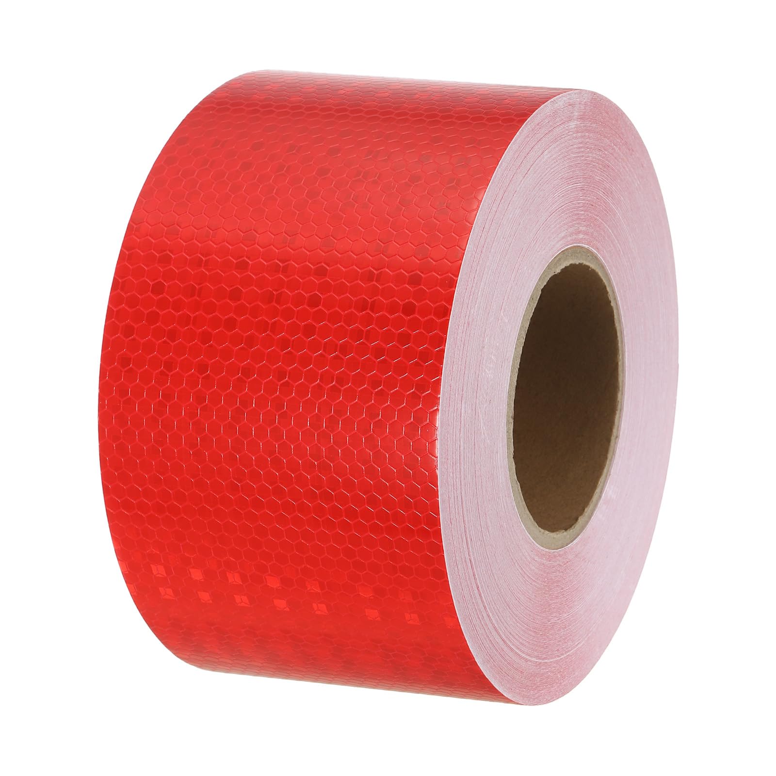 PATIKIL Ruban Réfléchissant, 4 Pouces x 164 Pieds Imperméable Autoadhésif Haute Visibilité Ruban de Sécurité d'Avertissement Réfléchissant pour Camions Remorques Voitures, Rouge | pour Camions Remorques Voitures, 4 Pouces x 164 Pieds, Autoadhésif, Haute V
