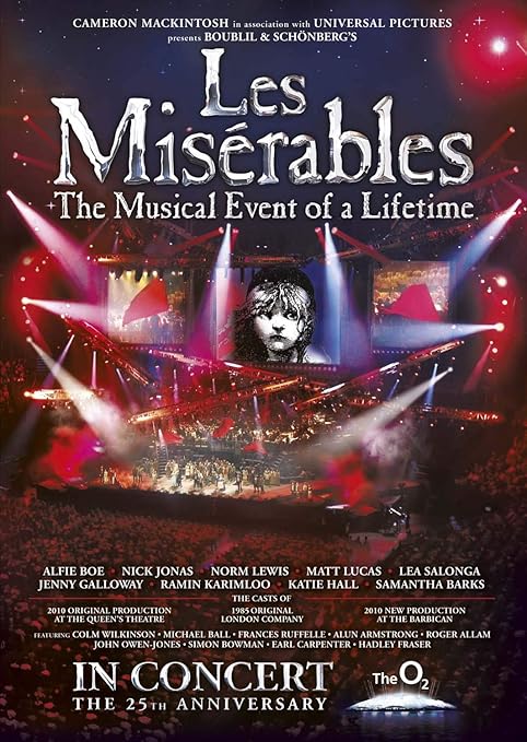 Les Miserables The 25th Anniversary In Concert At The O2 Dvd By Alfie Boe Amazon De Dvd Blu Ray